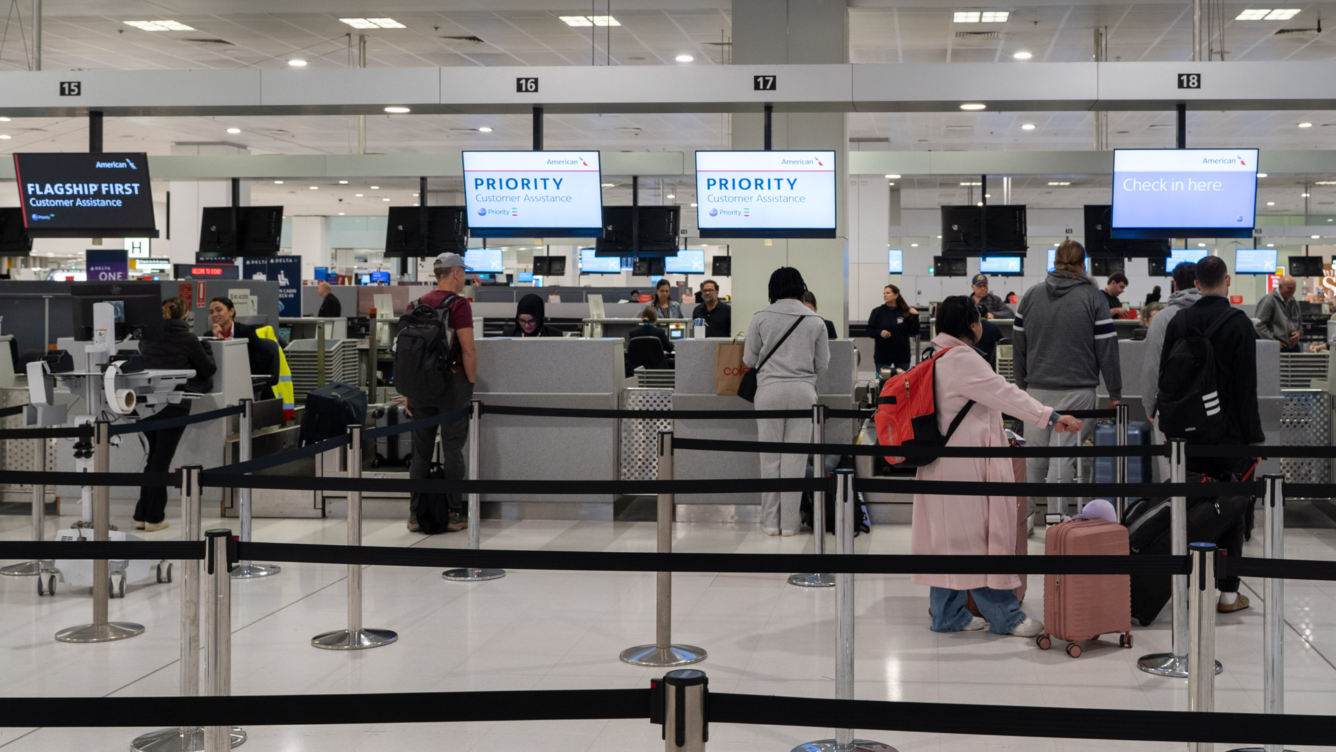 American Airlines Premium Economy check-in