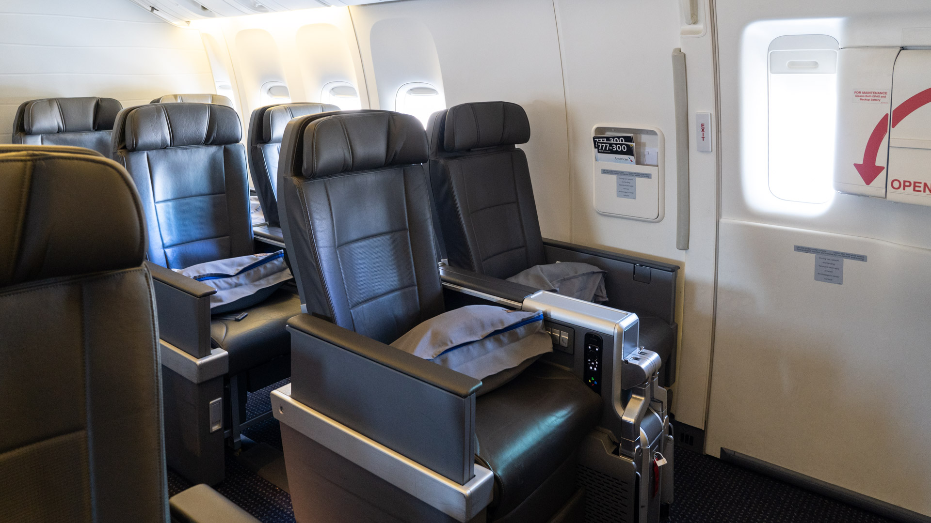 American Airlines Premium Economy Row 16