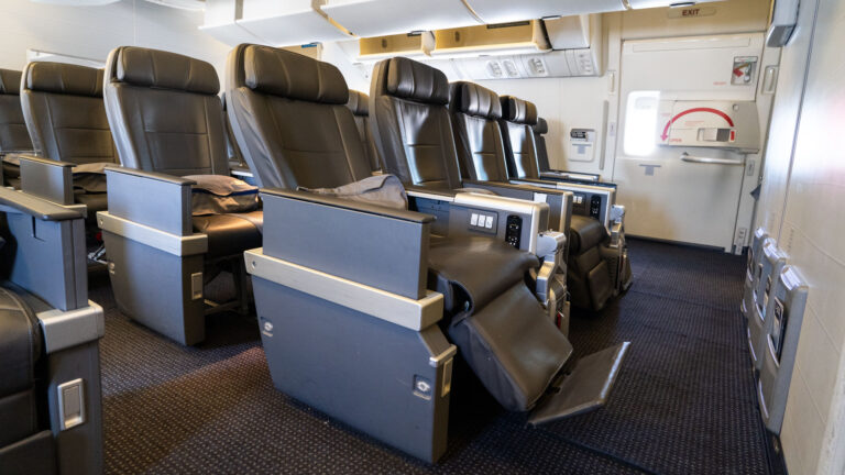 American Airlines Premium Economy seat recline