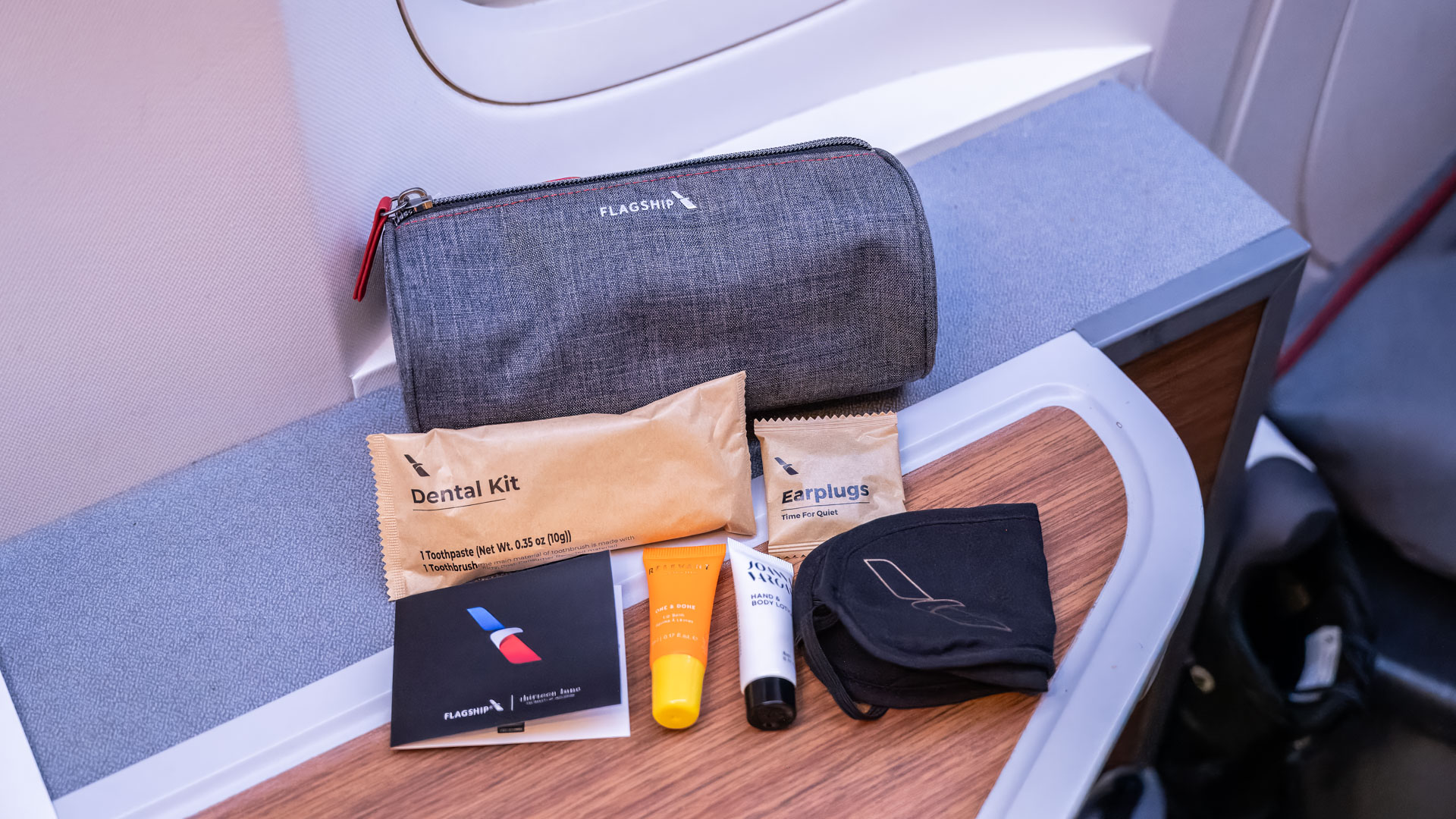 American Airlines Business Class amenity kit