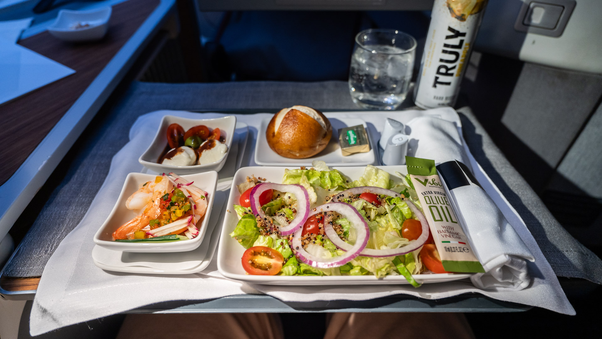 American Airlines Business Class starters