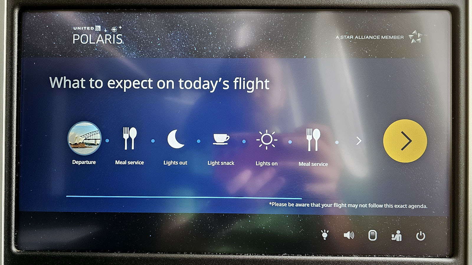 Journey map in Boeing 787 United Polaris