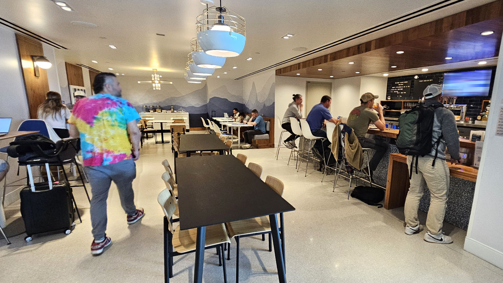 Inside the American Express Centurion Lounge, Denver