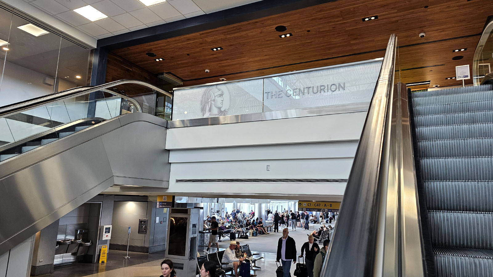 Locating the American Express Centurion Lounge, Denver