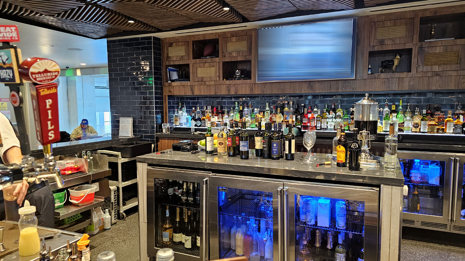 Counter in the American Express Centurion Lounge, Denver