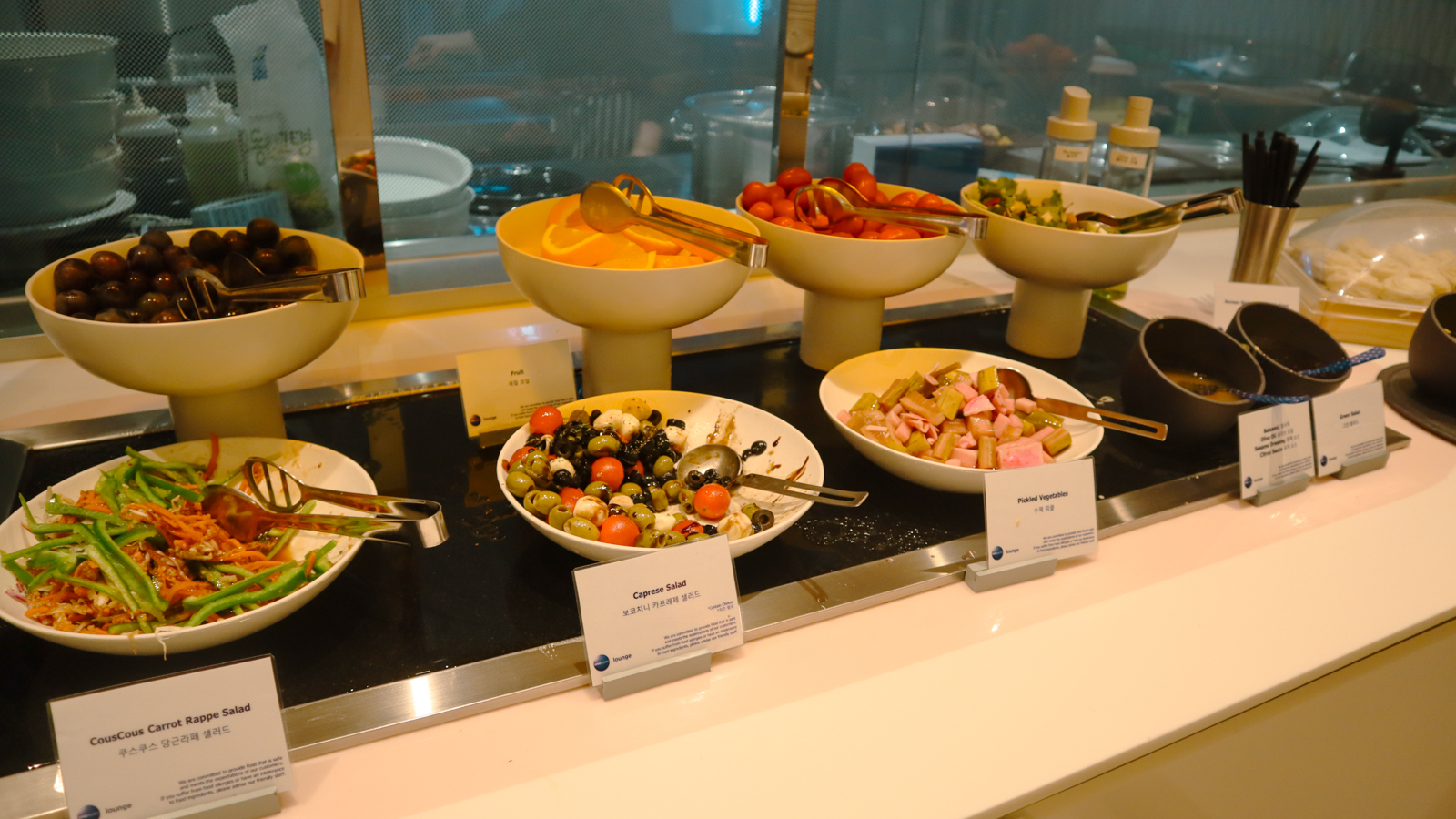 Salads at oneworld Lounge, Seoul