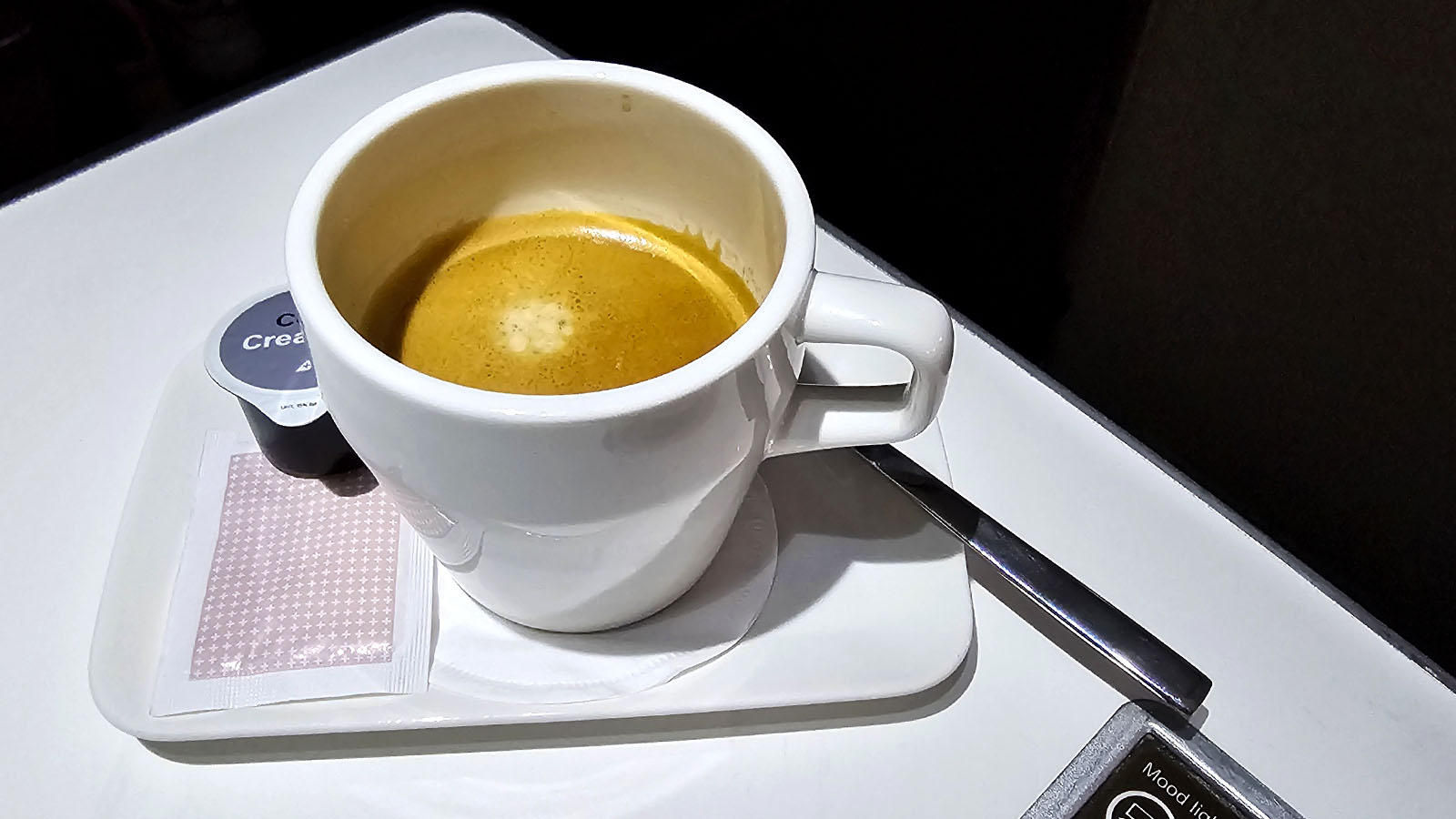 Coffee in SWISS Airbus A330 Business Class