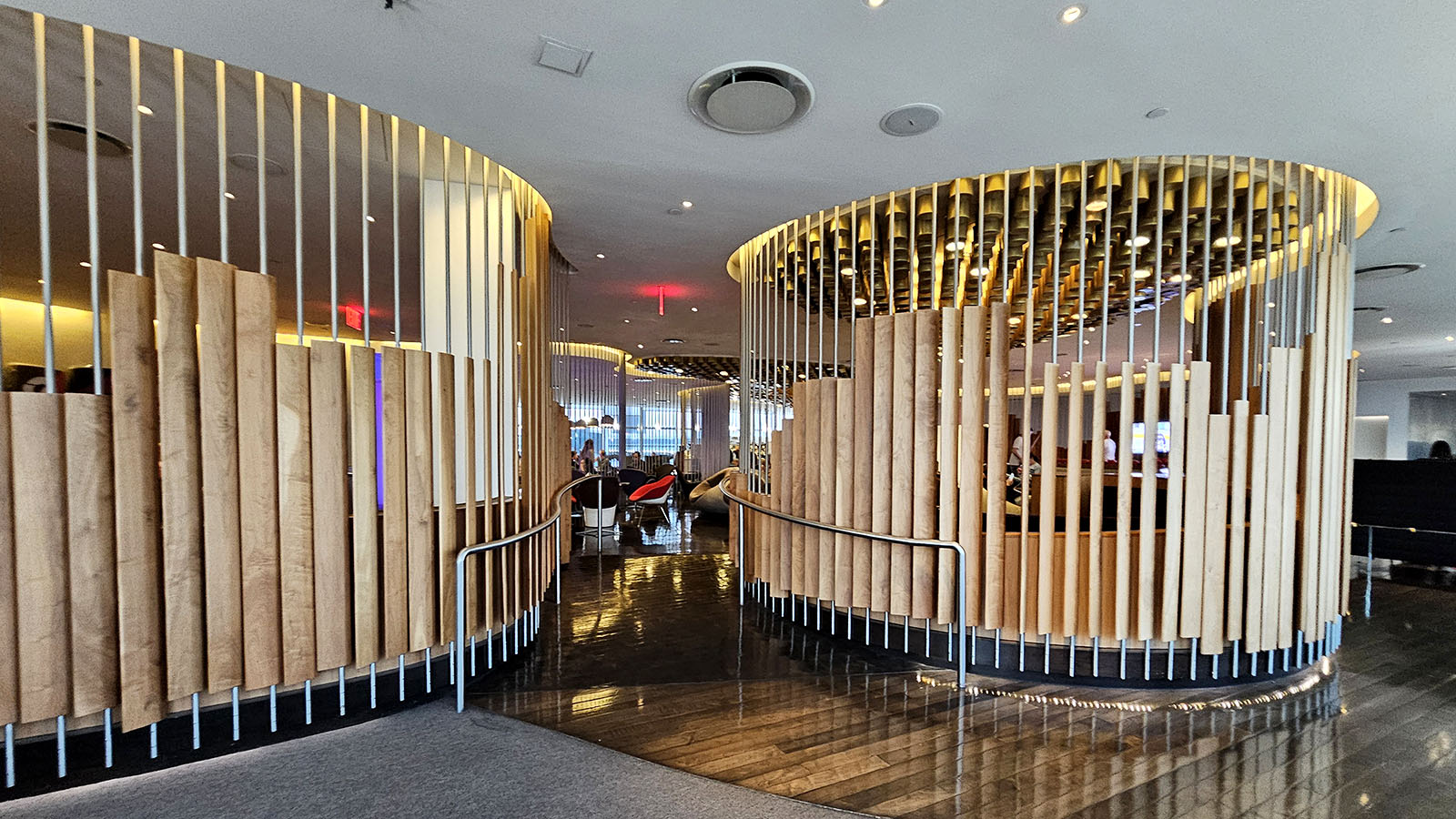 Walking into the Virgin Atlantic Clubhouse, New York