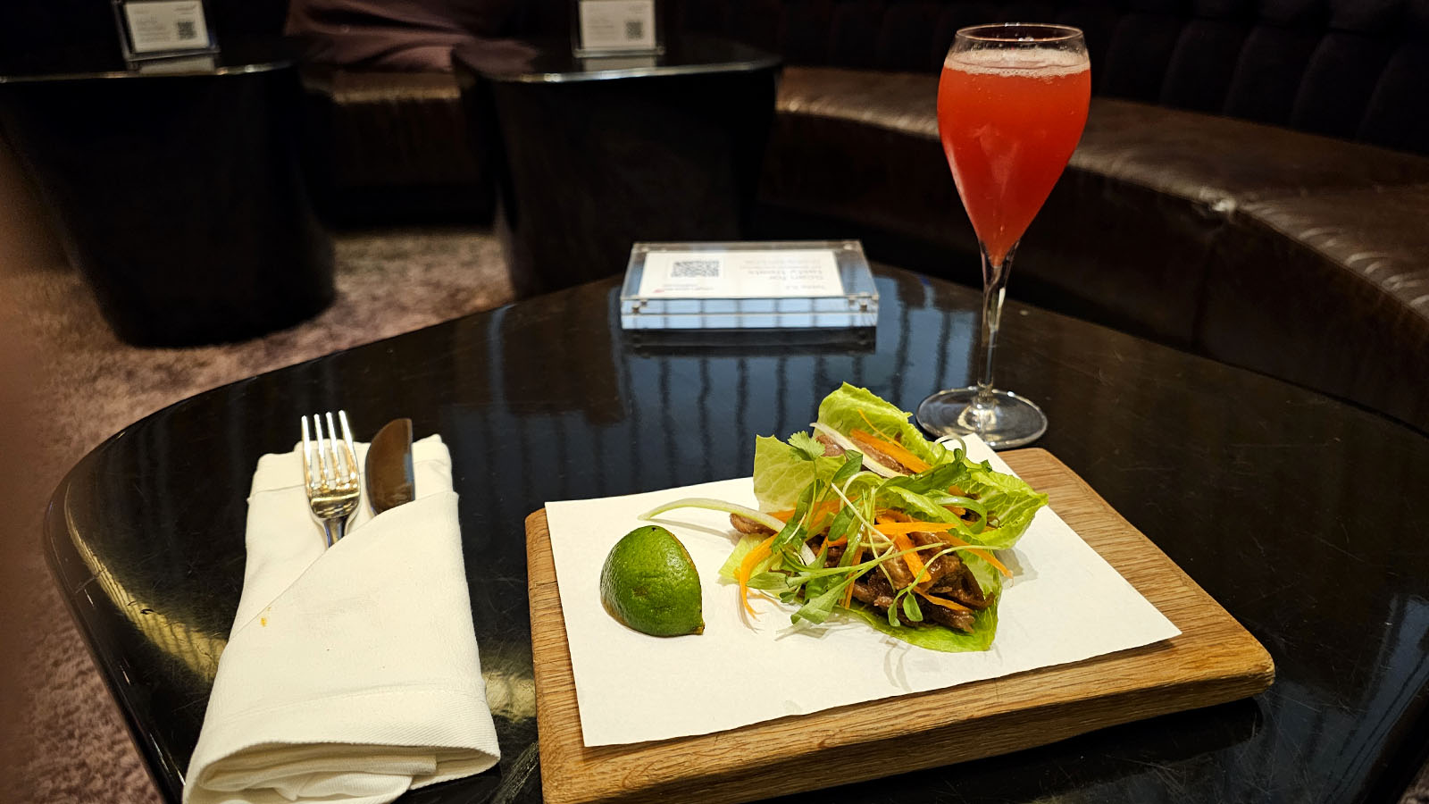 Starter in the Virgin Atlantic Clubhouse, New York