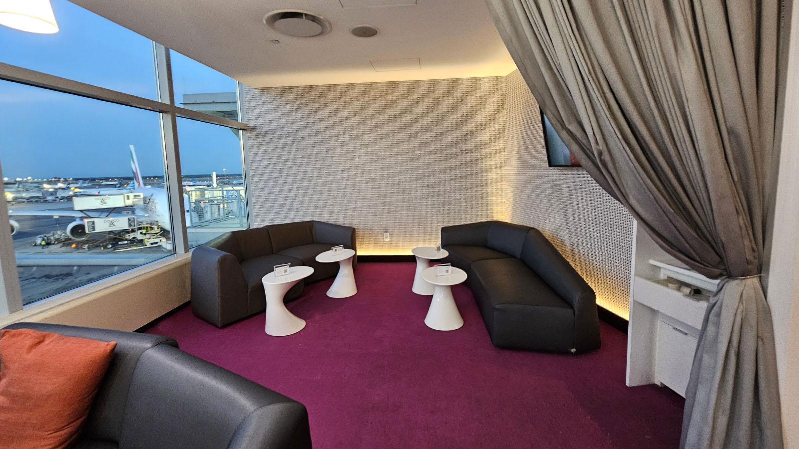 Private area in the Virgin Atlantic Clubhouse, New York