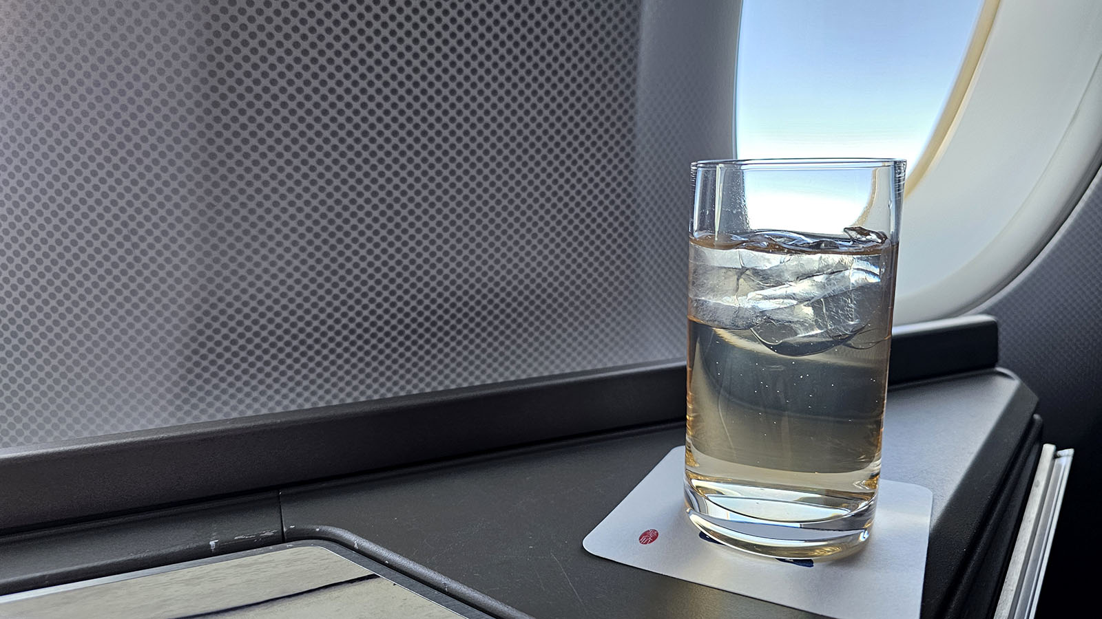 Refreshment in China Airlines Airbus A350 Business Class