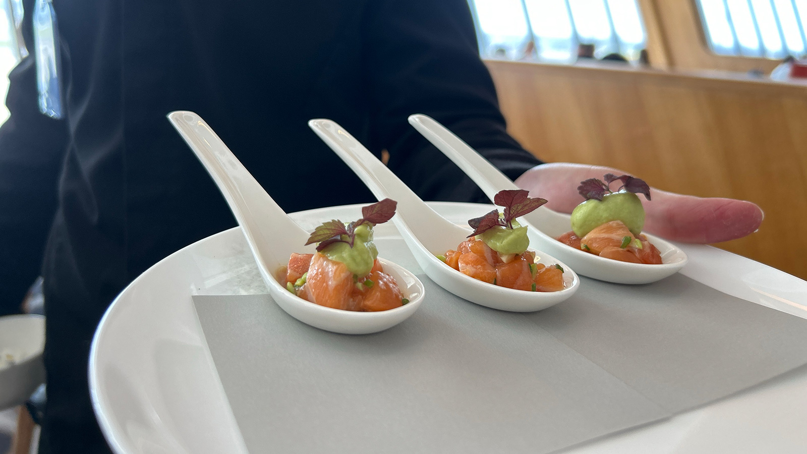 Qantas First Lounge Christmas menu 2024