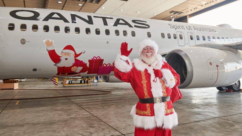 Qantas Christms livery aircraft