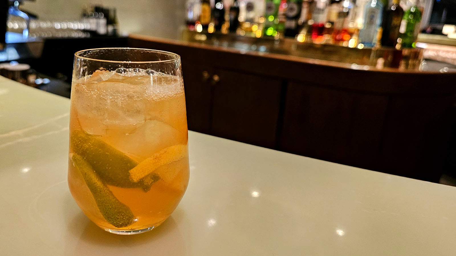 Mocktail in Cathay Pacific, The Pier First Class