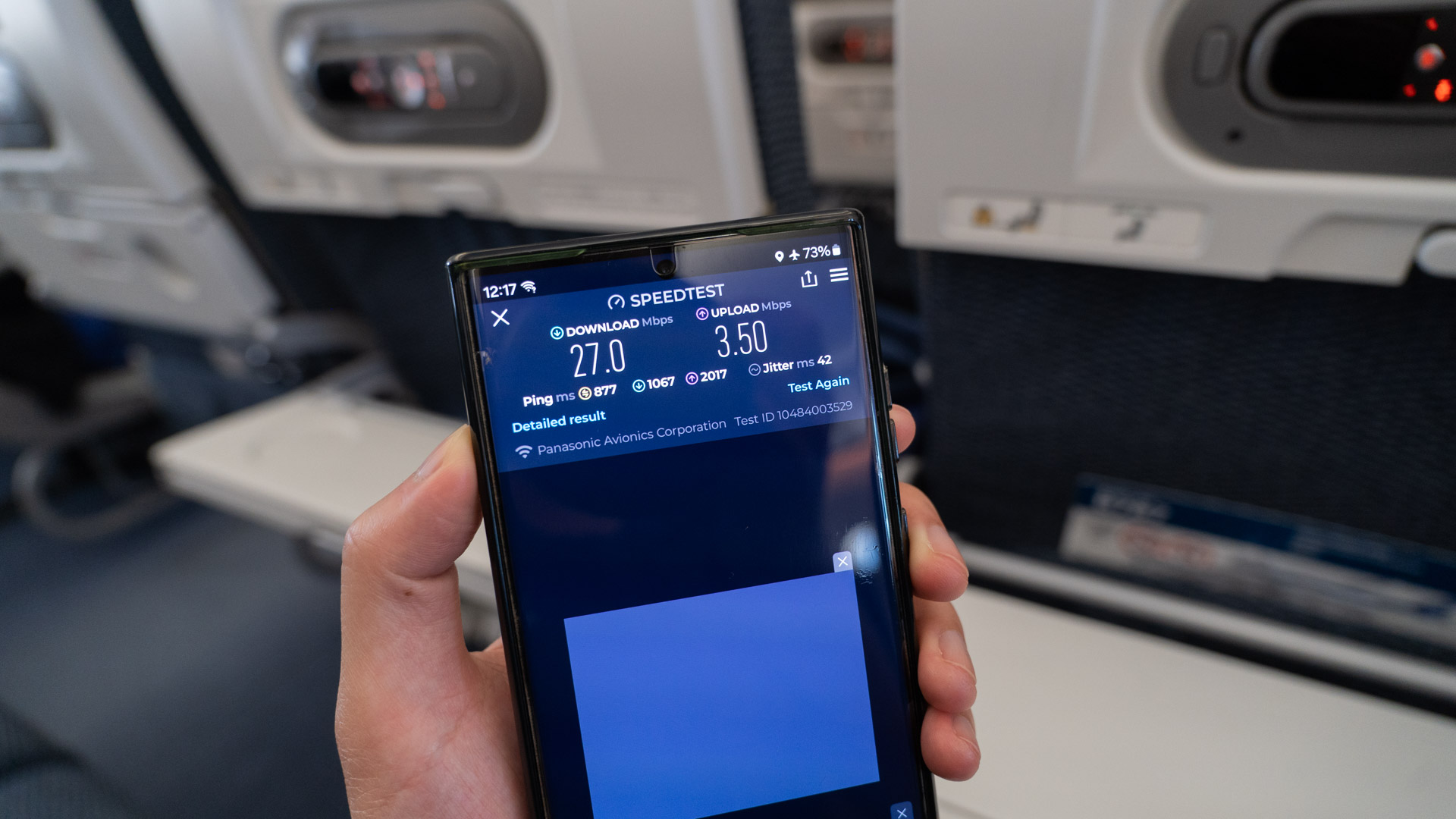 ANA Economy Wi-Fi speeds