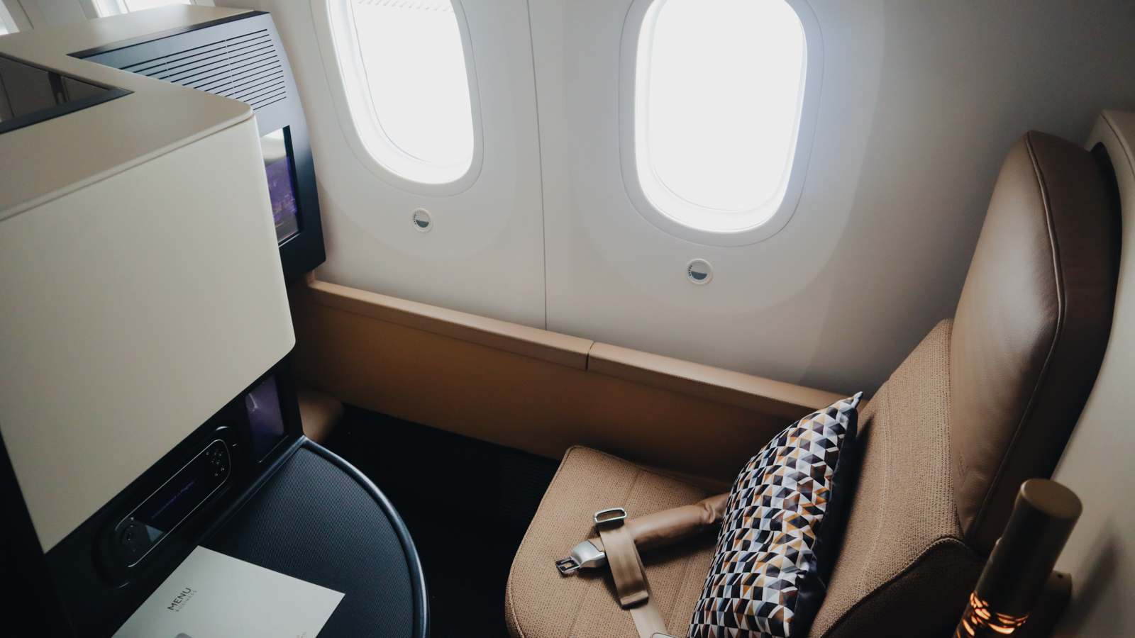 Etihad Boeing 787 Business Studio window seat