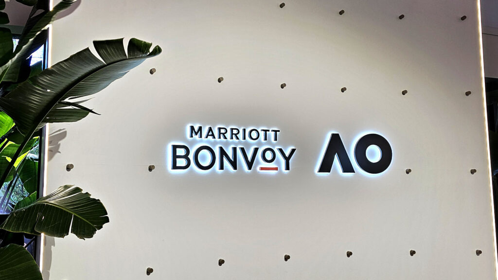 Marriott Bonvoy Lounge at the Australian Open