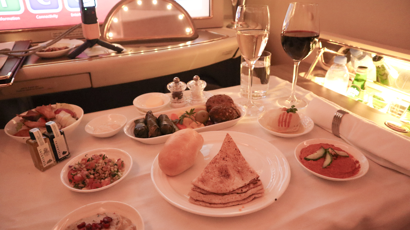 Arabic mezze on Emirates First