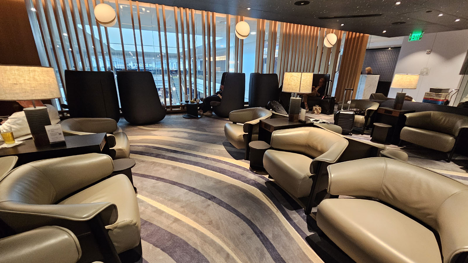 Seating in the Admirals Club in Denver, Colorado