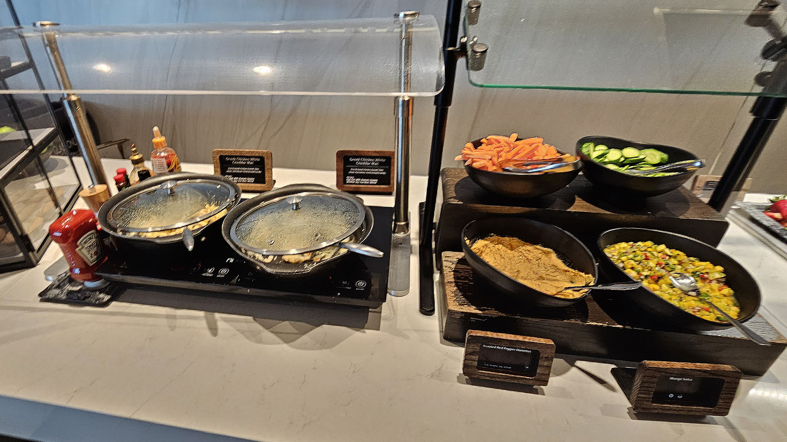 Meals in the Admirals Club in Denver, Colorado