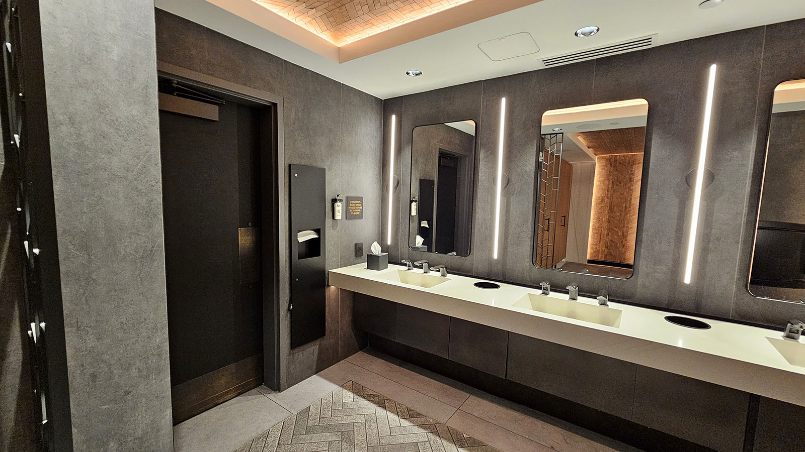 Washroom in the Admirals Club in Denver, Colorado