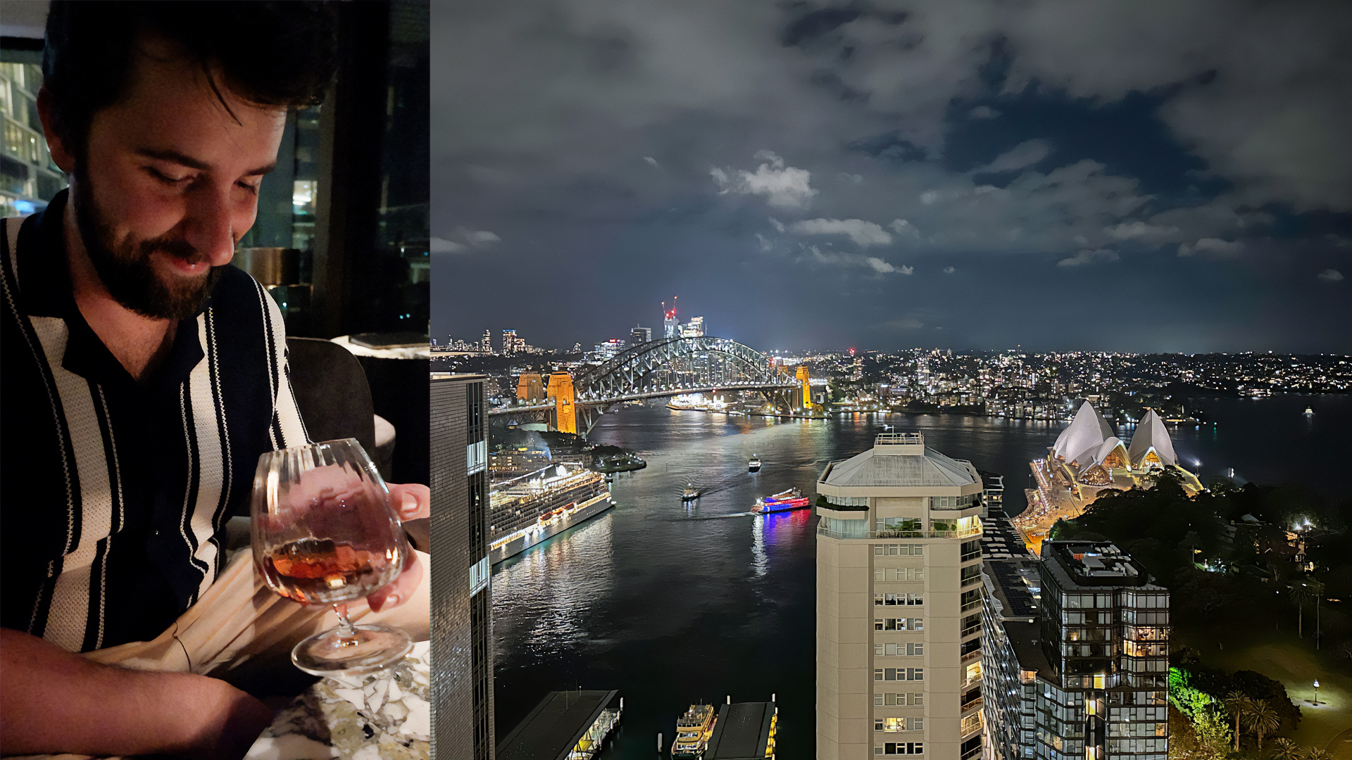 The view from Aster Rooftop Bar at the Intercontinental Sydney
