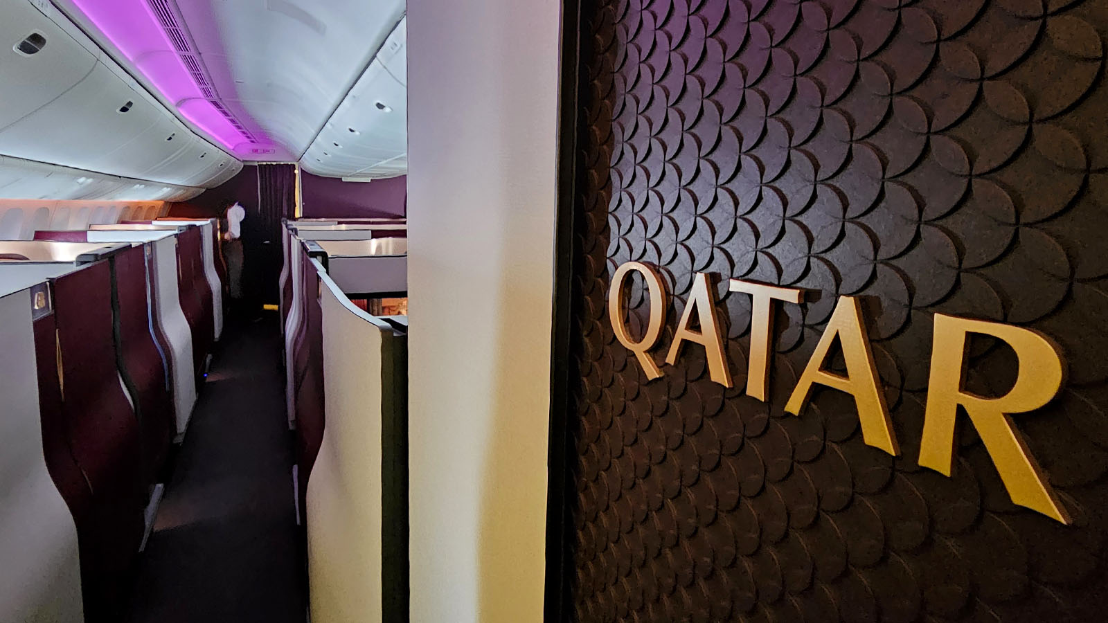 Entering Virgin Australia Qsuite