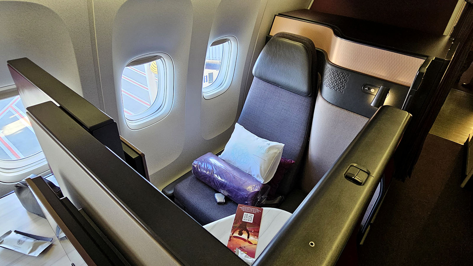 Seating in Virgin Australia Qsuite