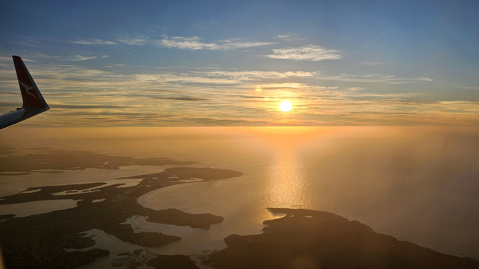 Views from a Qantas breakfast flight