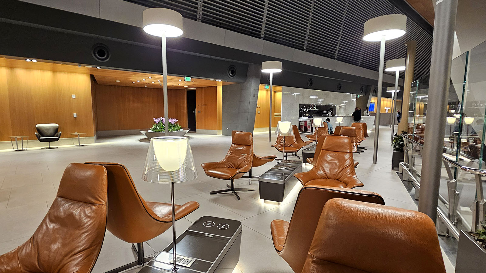 Chairs in the Qatar Platinum Gold Lounge Doha