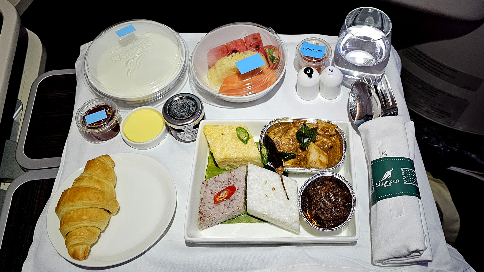 Breakfast after sleeping on SriLankan
