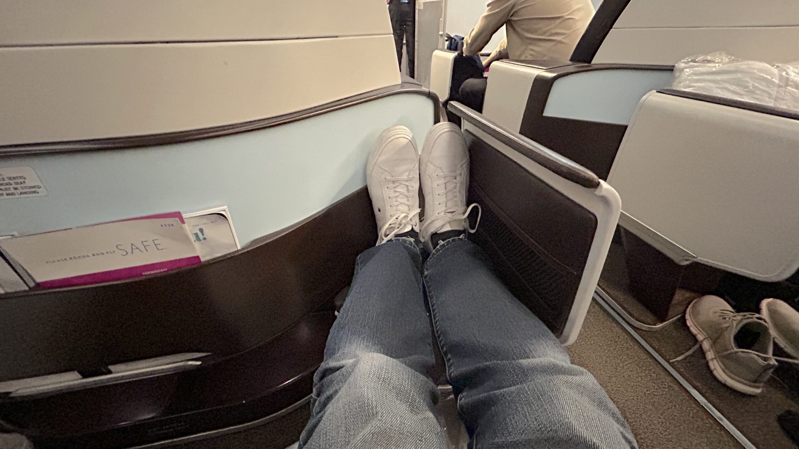 Hawaiin Airlines A330 Business Class Suite Leg Room Point Hacks by Daniel Sciberras