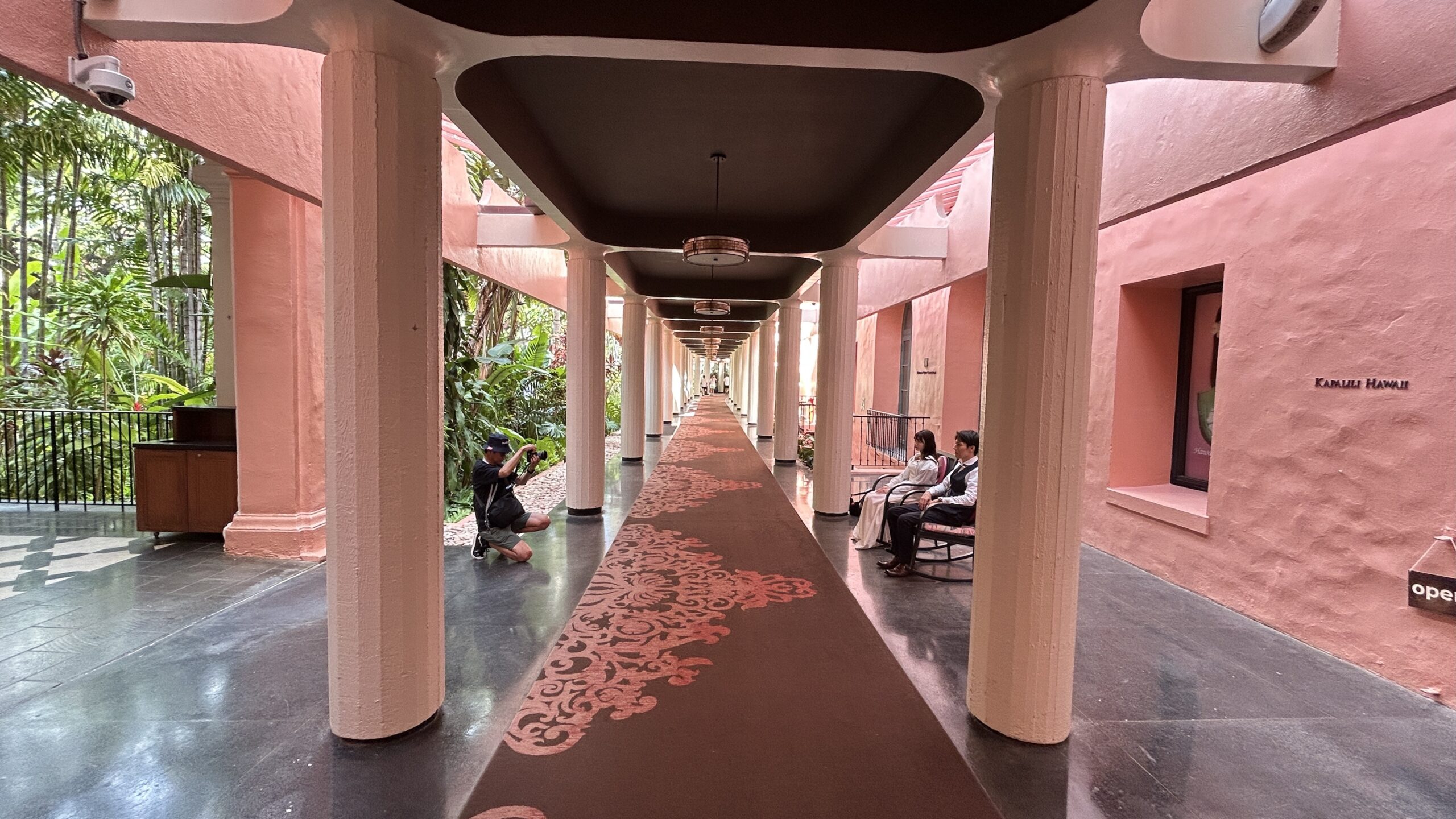 The Royal Hawaiin Hotel Pink Walkway Point Hacks by Daniel Sciberras