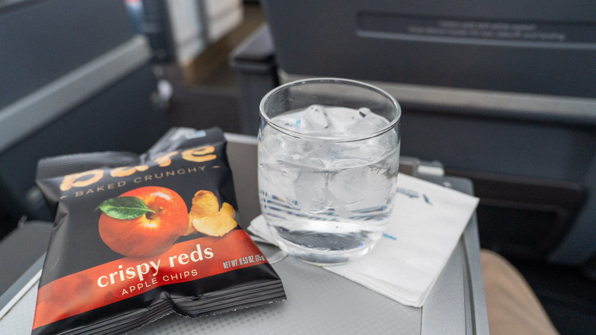 American Airlines Boeing 737 Domestic First Class snacks