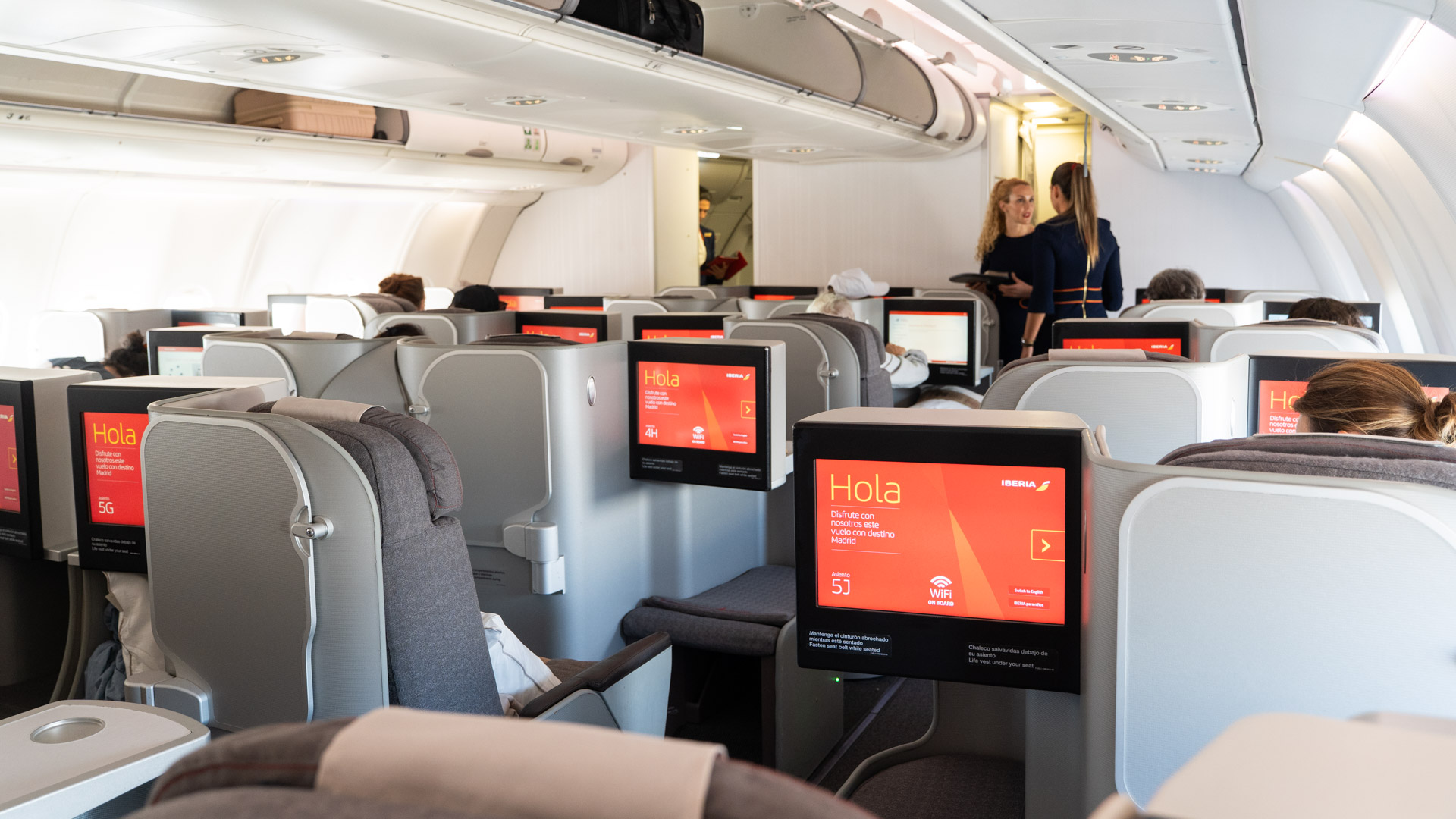 Iberia Airbus A330 Business Class cabin