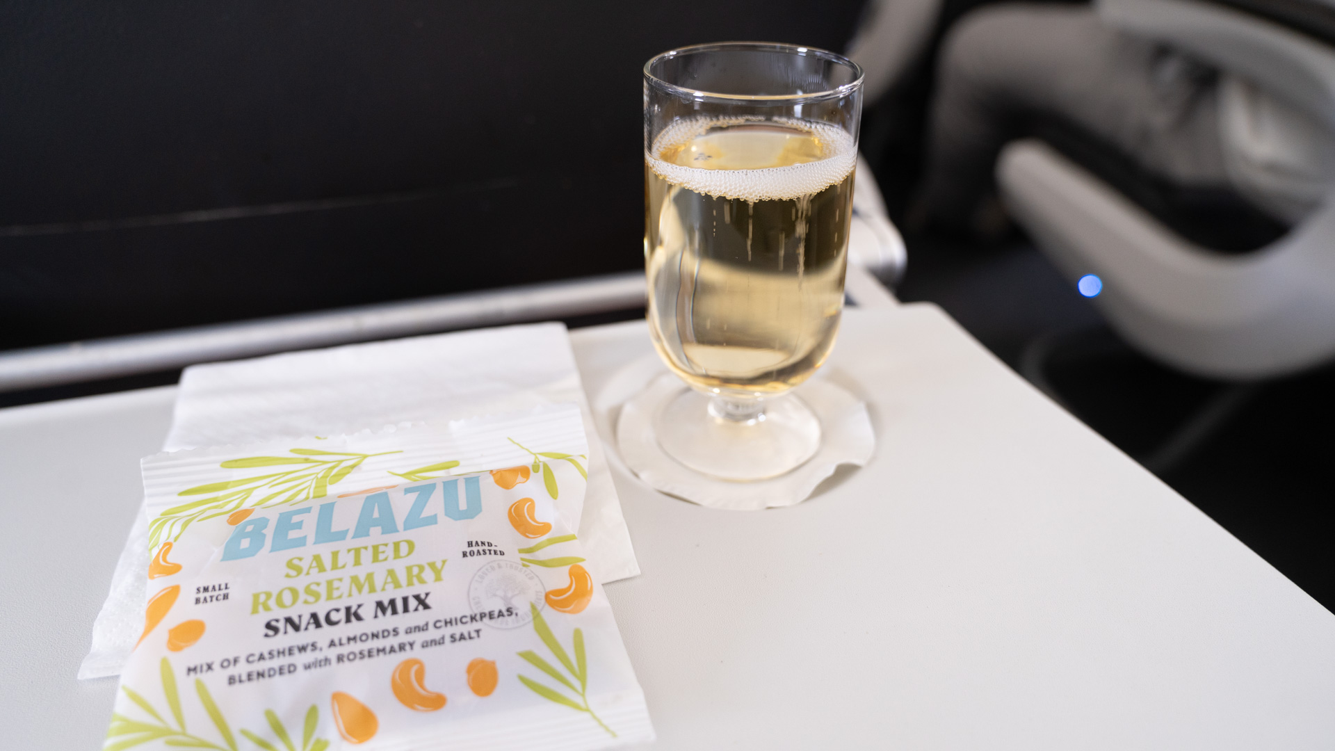 British Airways Airbus A320 Club Europe Business Class Champagne