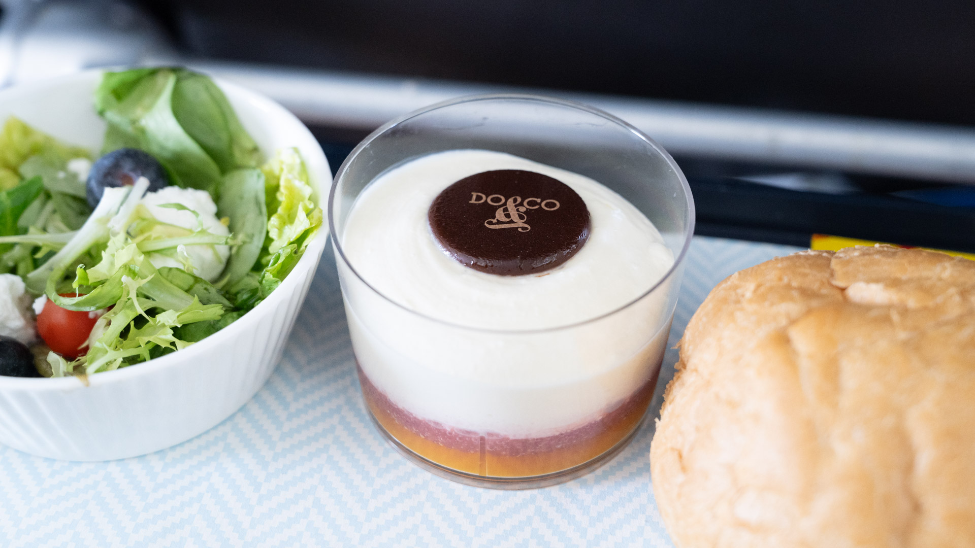 British Airways Airbus A320 Club Europe Business Class dessert
