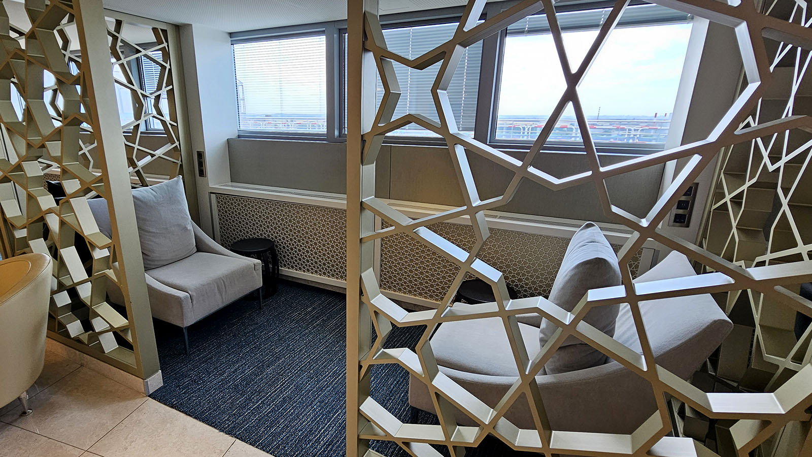 Seating, Qatar Premium Lounge in Paris
