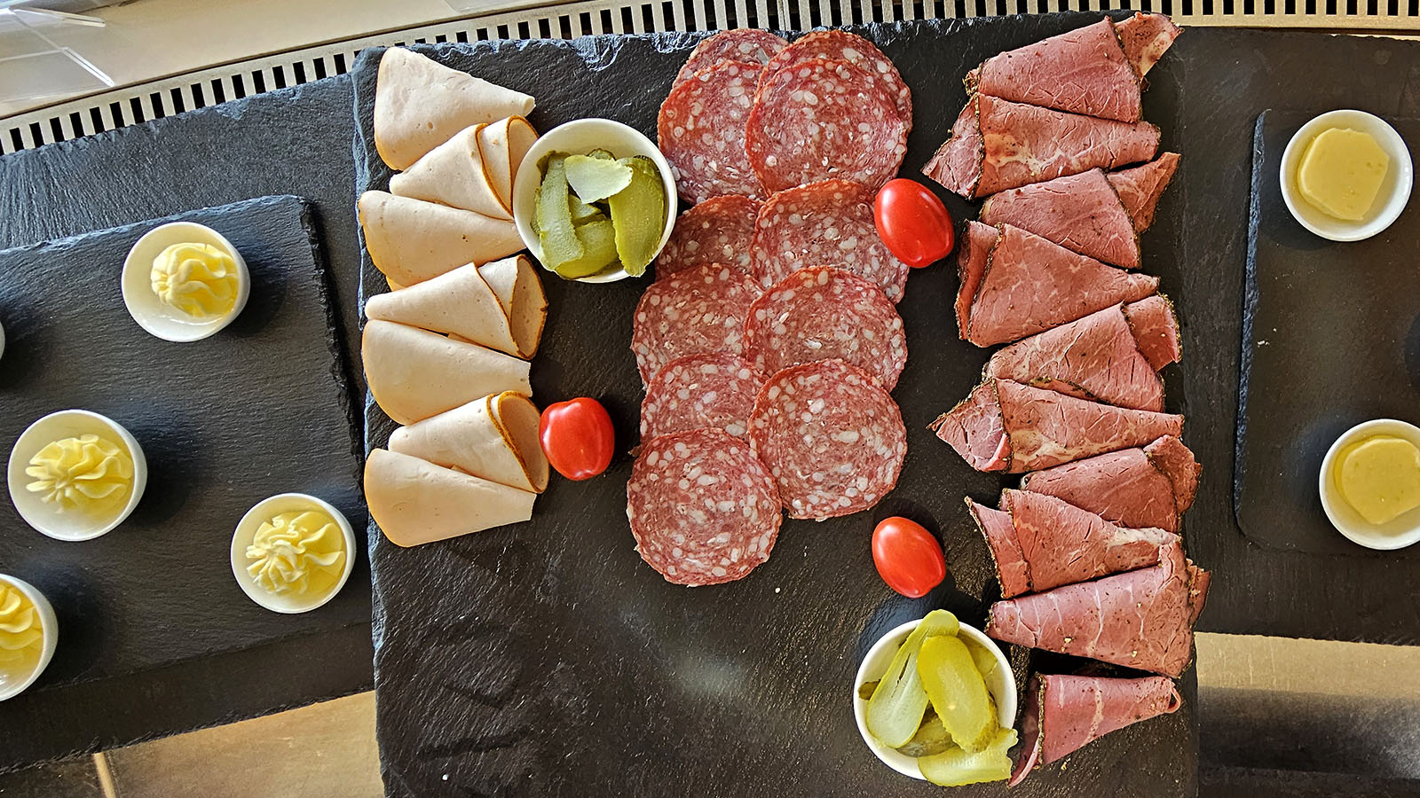 Cured meats, Qatar Premium Lounge in Paris