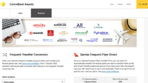 CBA guts credit card Awards program transfer partners