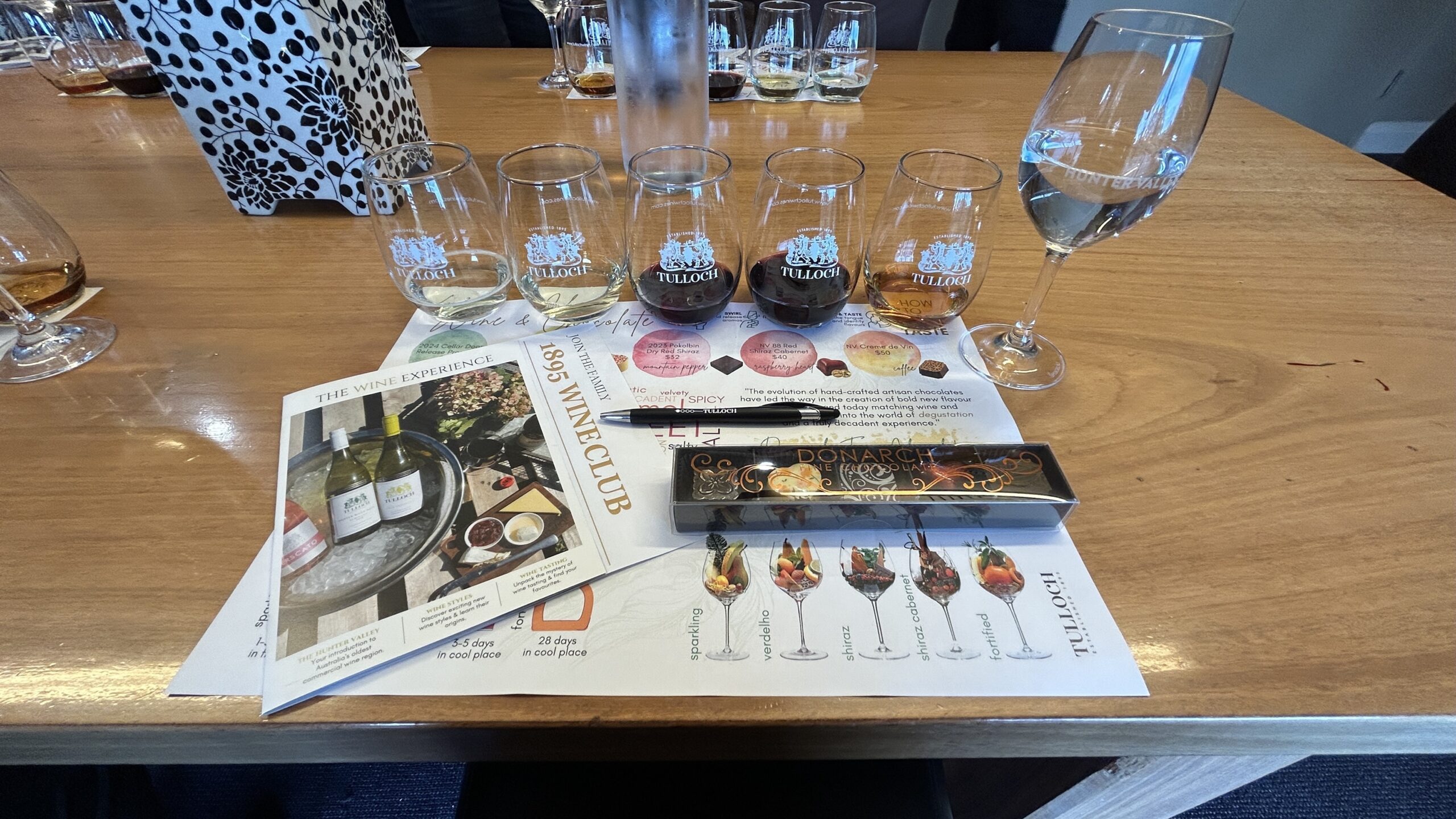 Tulloch Winery Chcolates Wines Point Hacks by Daniel Sciberras