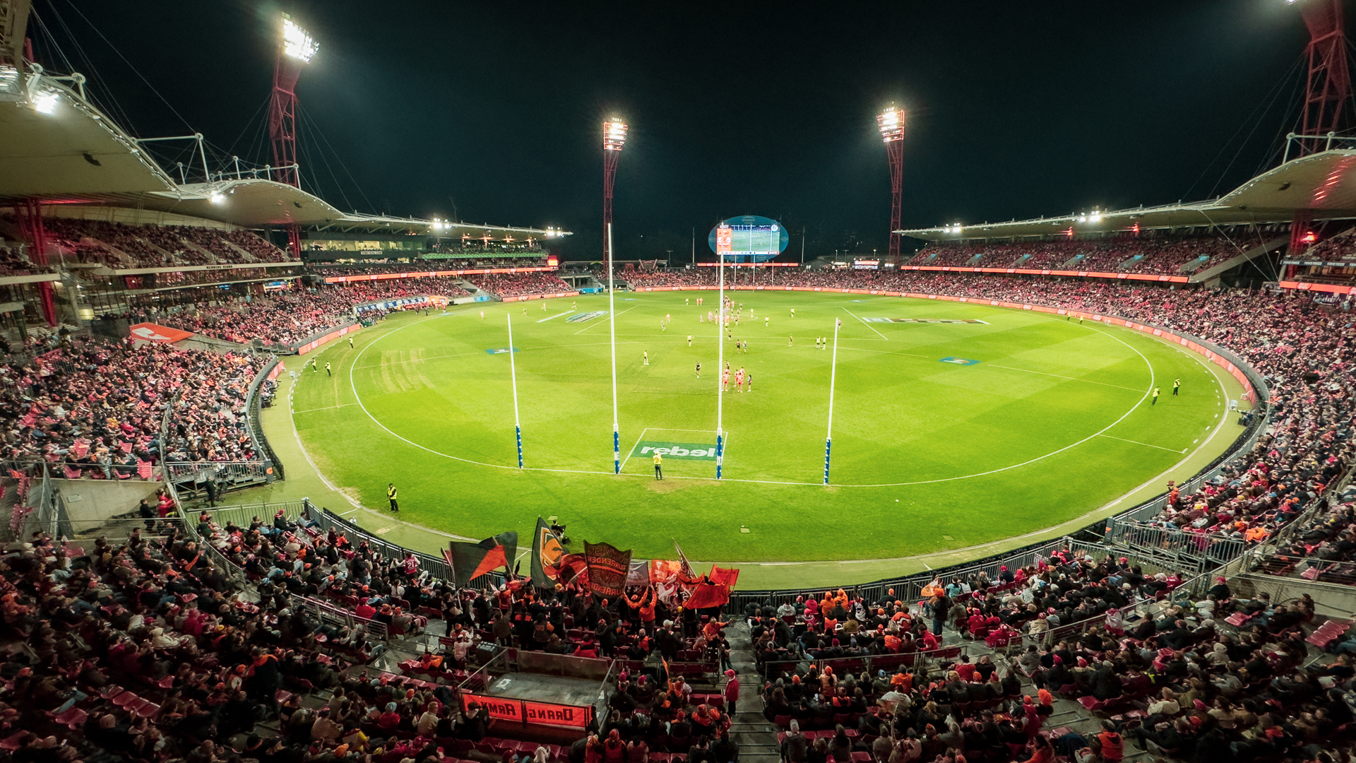 Wide view of ENGIE Stadium at Sydney Olympic park