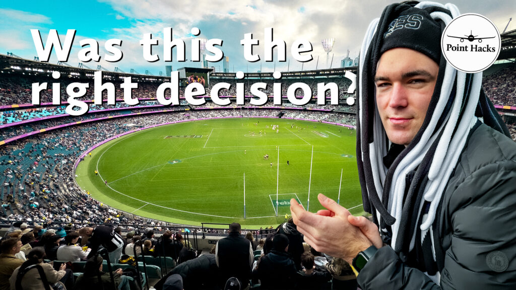 Josh Weckert looking unimpressed in front of the MCG