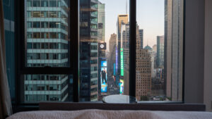 How are the Hilton Gold perks at Tempo by Hilton New York Times Square?