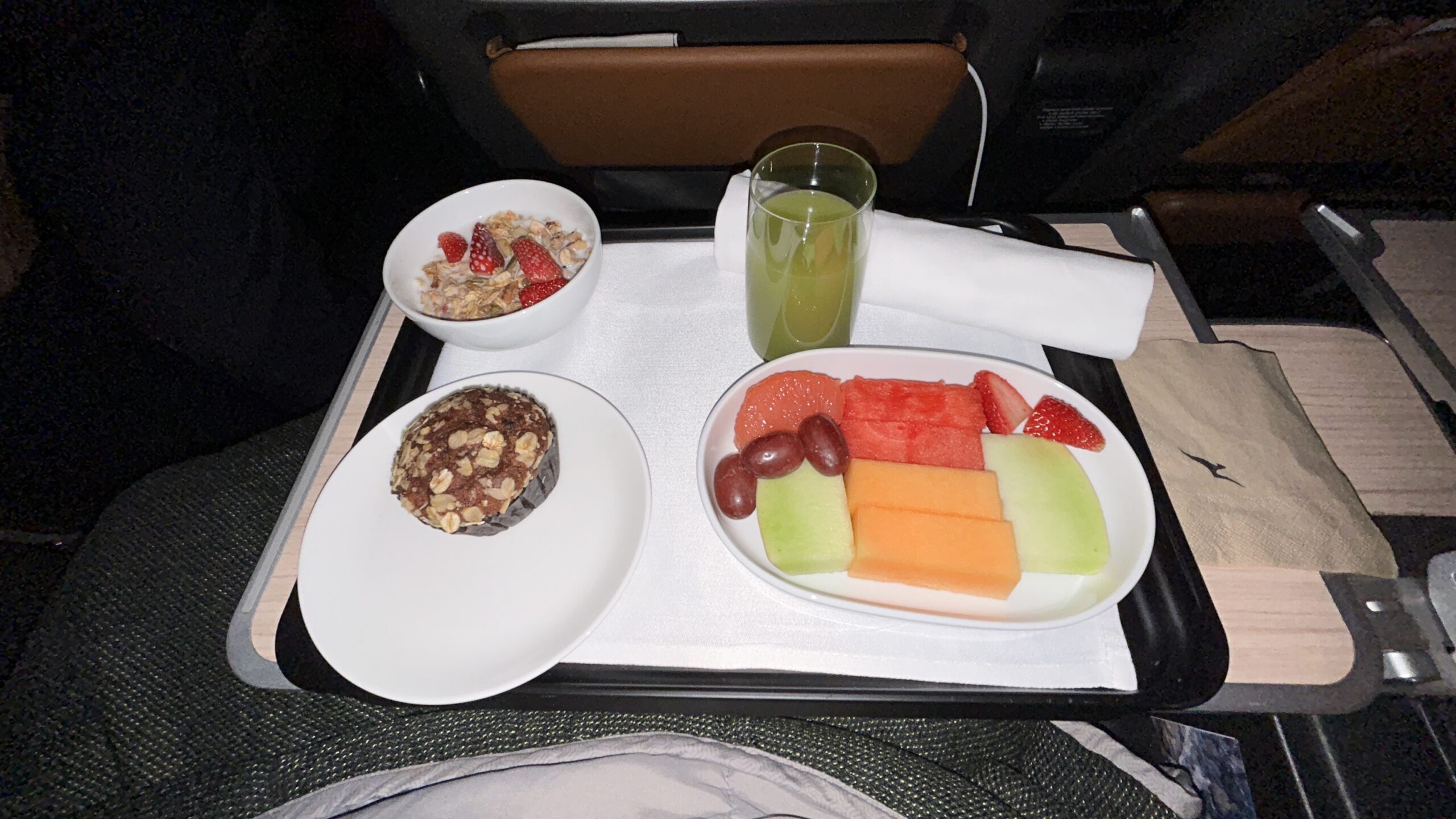 Qantas 787 Premium Economy Breakfast Point Hacks by Daniel Sciberras