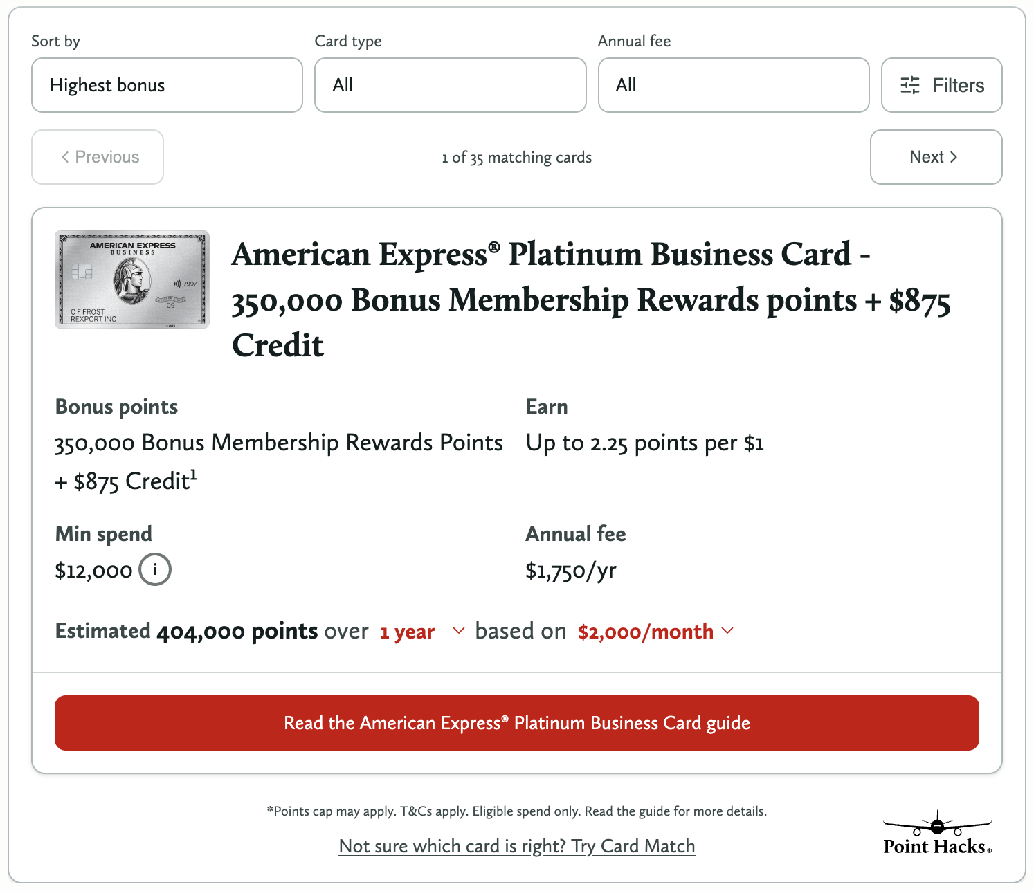 Point Hacks screenshot