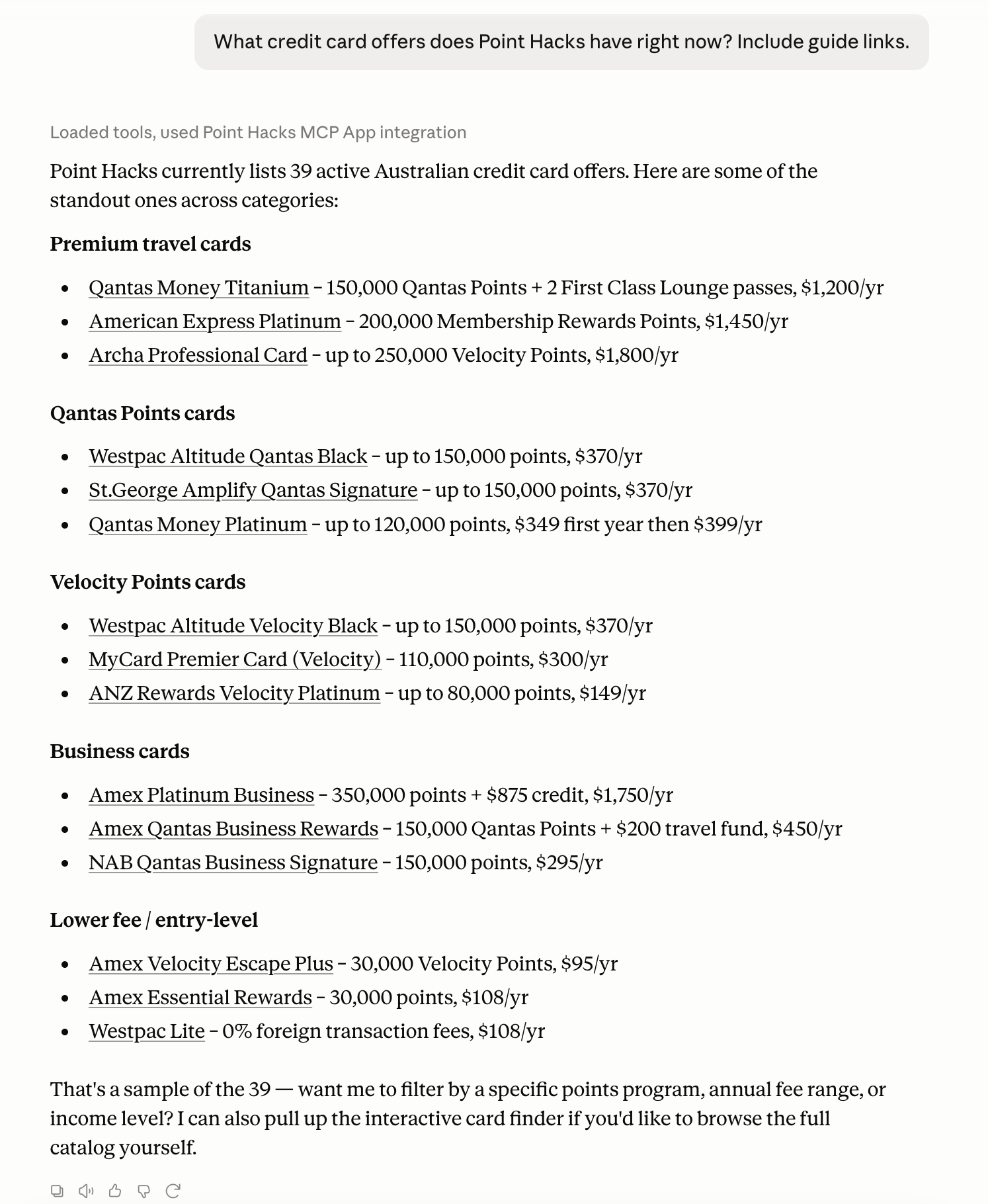 Point Hacks screenshot