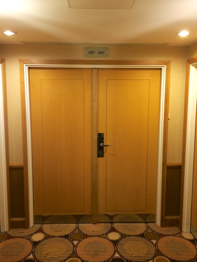 Door to Hilton CDG Suite