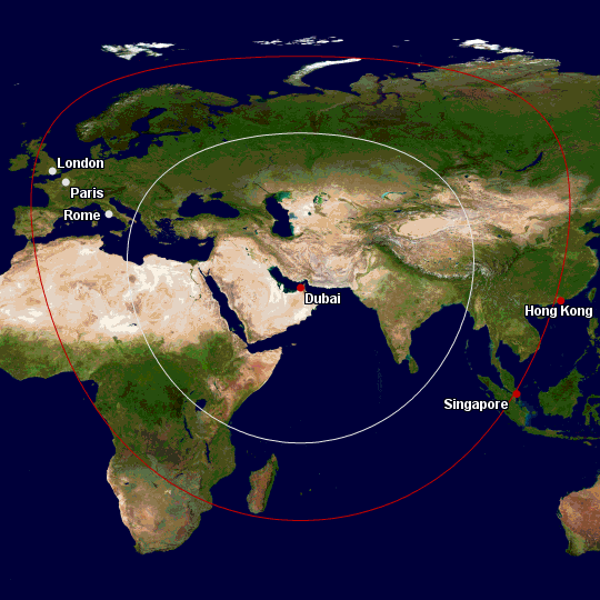 Qantas Economy Reductions Zone 4 DXB