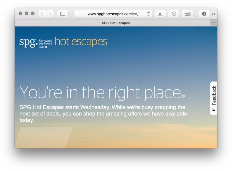 SPG Hot Escapes